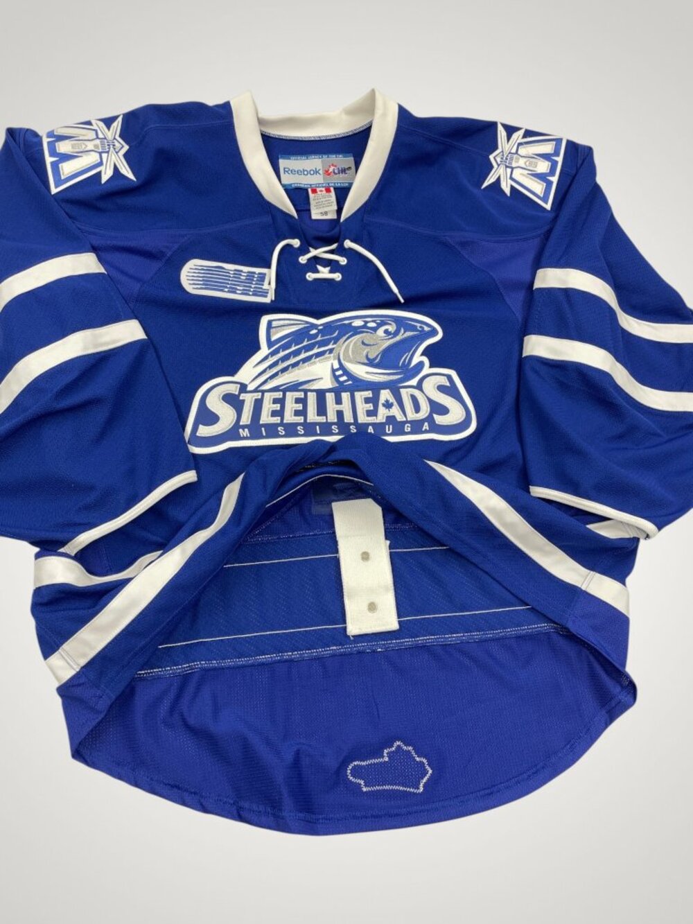 Mississauga Steelheads Authentic 2012-13 Reebok CHL Goalie Jersey Men's 58